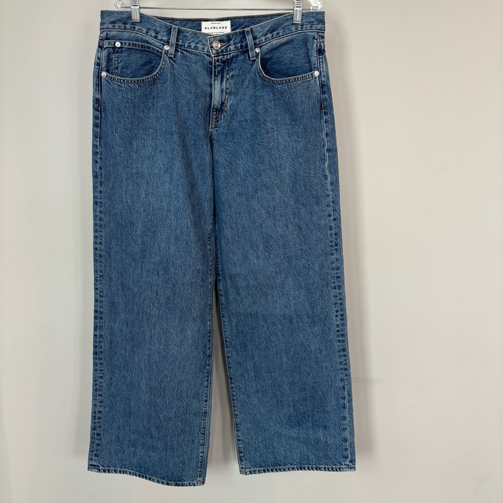 SLVRLAKE Lexi Low-Rise Wide Leg Jeans Size 31